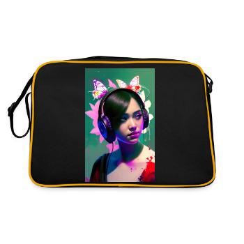 ARTWORK Casque Fille Lea - Sac Retro - noir/or - Dos
