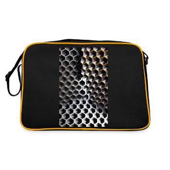 Conception cartésienne métallique - Sac Retro - noir/or - Dos