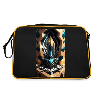 Enchanted Blocks - Retro Bag - black/gold - Back