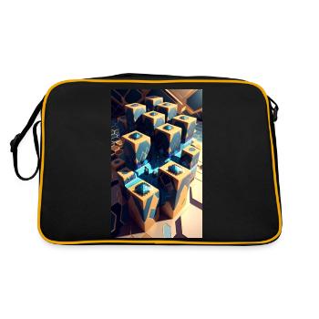 Neon Adventures - Retro Bag - black/gold - Back