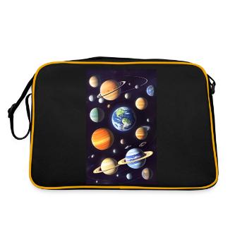 Espace 01 - Sac Retro - noir/or - Dos
