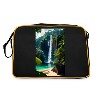 Costa Rica - Retro Bag - black/gold - Back