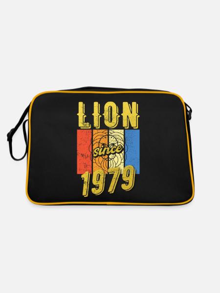 Léo 1979 Zodiac Cadeau d’anniversaire - Sac Retro - noir/or - Dos