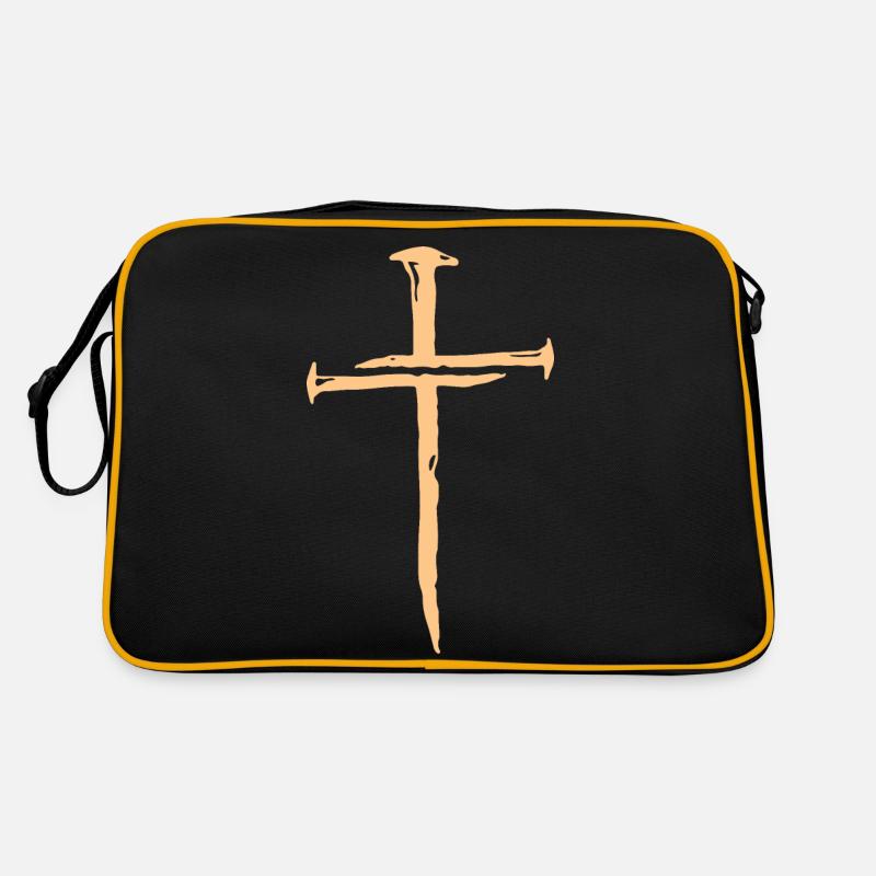 Jesus Changed My Life , 1 Cross 3 nails 4 given Retro Bag
