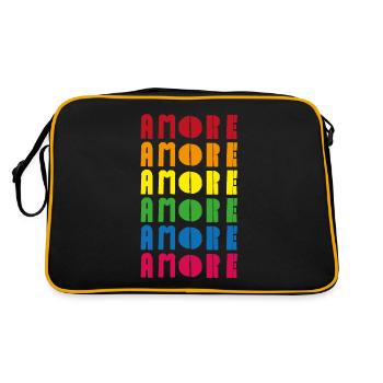 Amore x 6 - Retro Bag - black/gold - Back