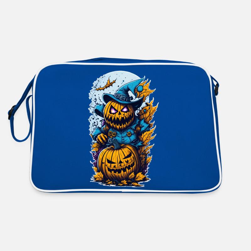 Halloween Pumpkin Monster Retro Bag