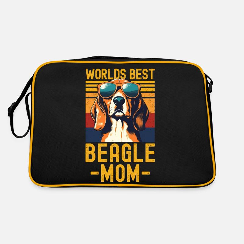 Beagle avec lunettes de soleil rétro Sac Retro