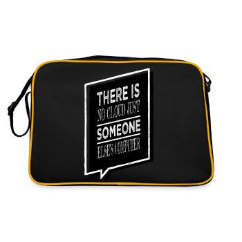 hacking gift idea hacking computer analyst - Retro Bag - black/gold - Back