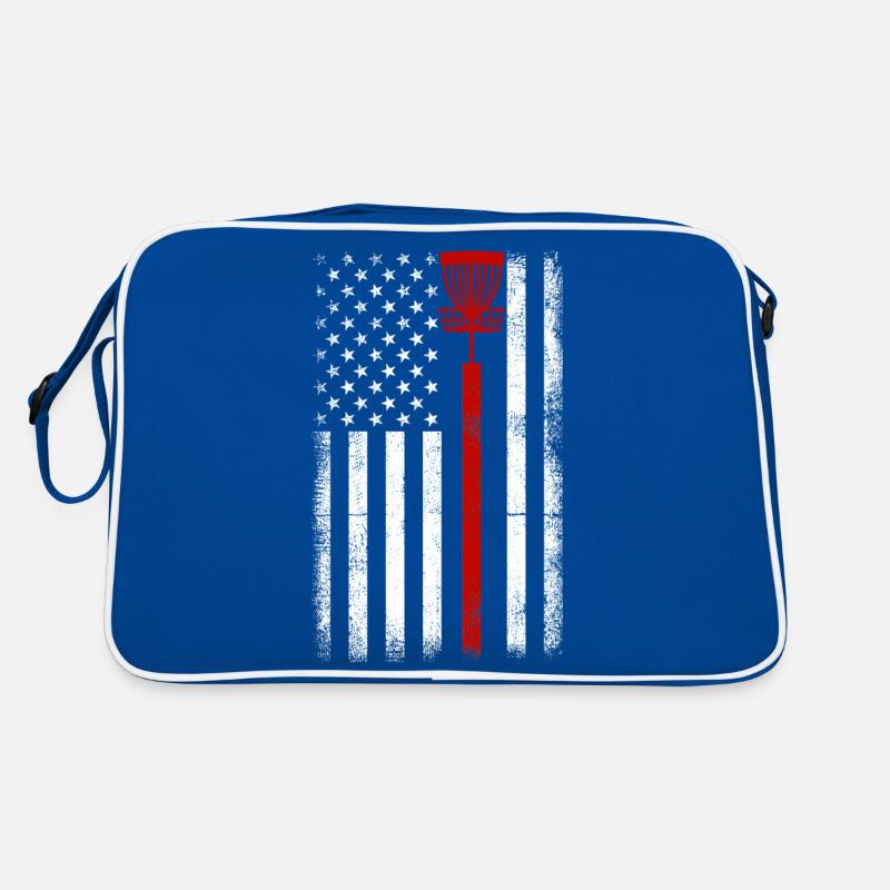 Scheibengolf Scheibengolfer American Falg Patriot Retro Tasche