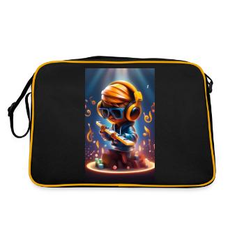 Kid Music Poster - Retro Bag - black/gold - Back