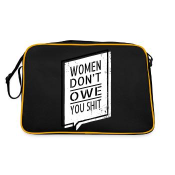 Les femmes sont neuf toutes les personnes bday a womans place - Sac Retro - noir/or - Dos