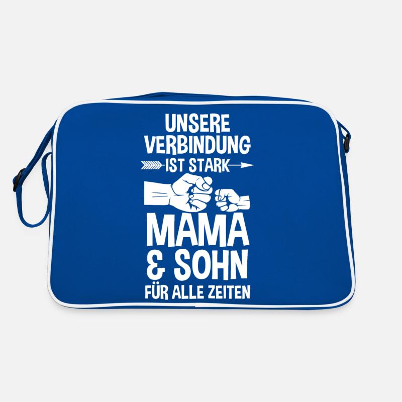 Mutter Muttertag Mama und Sohn Retro Tasche