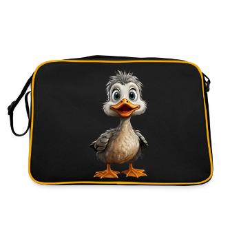 Funny little duckling - Retro Bag - black/gold - Back