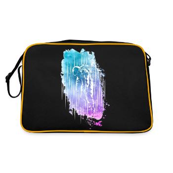 Astronaut - Retro Tasche - Schwarz/Gold - Hinten