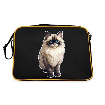 Chat Ragdoll - Sac Retro - noir/or - Dos