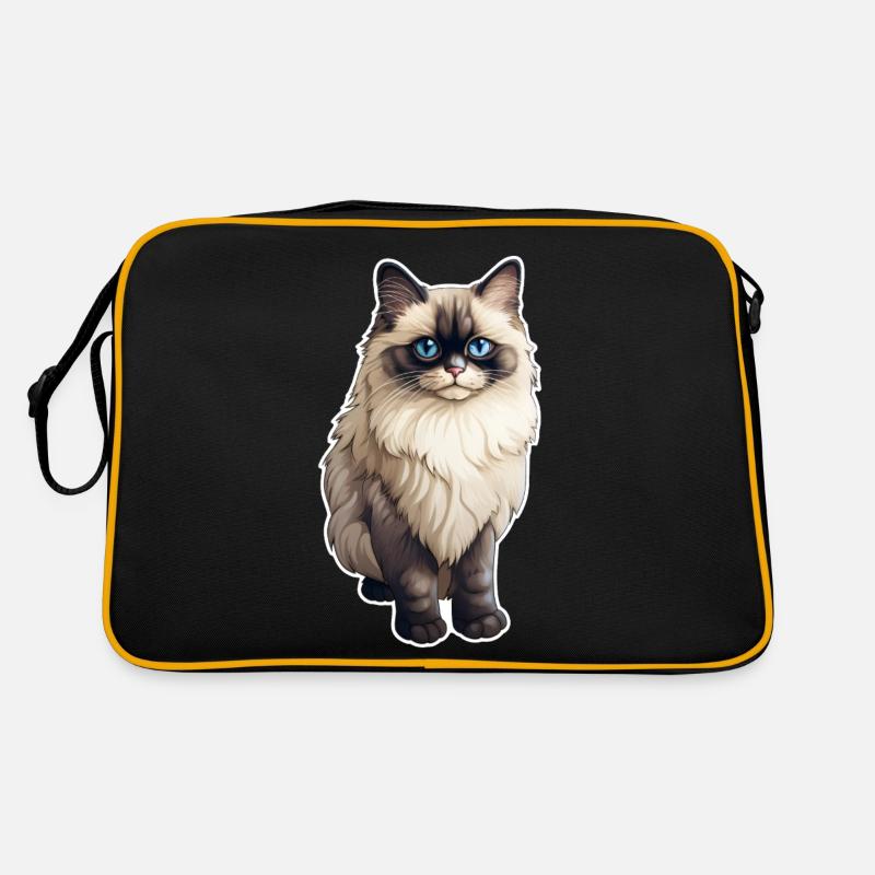 Ragdoll-Katze Retro Tasche