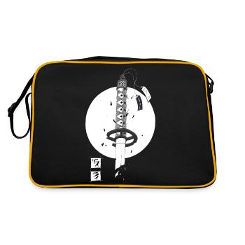 Broken Sword - Retro Tasche - Schwarz/Gold - Hinten