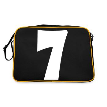 Seven - Retro Bag - black/gold - Back