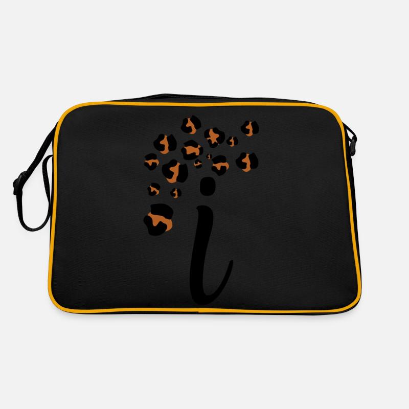 Letter i leopard print Retro Bag