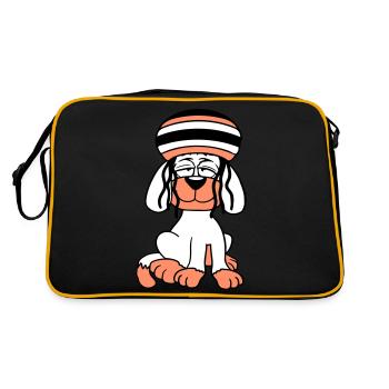 Dog Reggae Dreadlocks Hat Chill Relaxed Cool - Retro Bag - black/gold - Back