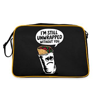 I'm still unwrapped without you - Retro Bag - black/gold - Back