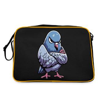 Pigeon pigeon pigeon pigeon colombophile - Sac Retro - noir/or - Dos