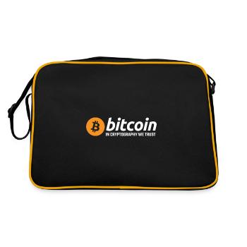 Bitcoin in Cryptography We Trust - Retro Bag - black/gold - Back