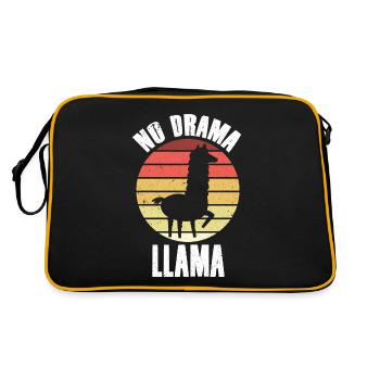 Lama Llama Alpagas - Sac Retro - noir/or - Dos