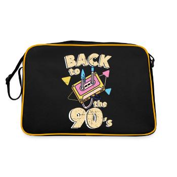 90s 90 - Sac Retro - noir/or - Dos