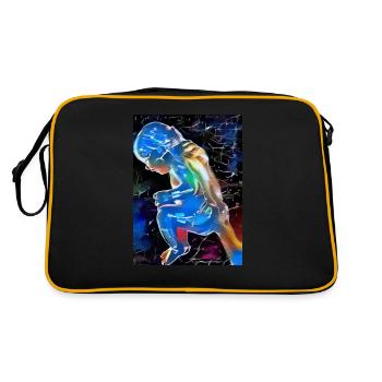 BlueBaby - Sac Retro - noir/or - Dos