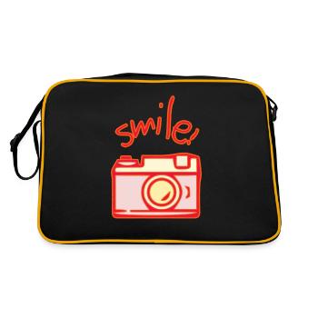 Caméra - Sac Retro - noir/or - Dos