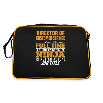 Director Of Customer Service Job Tittle - Retro Bag - black/gold - Back