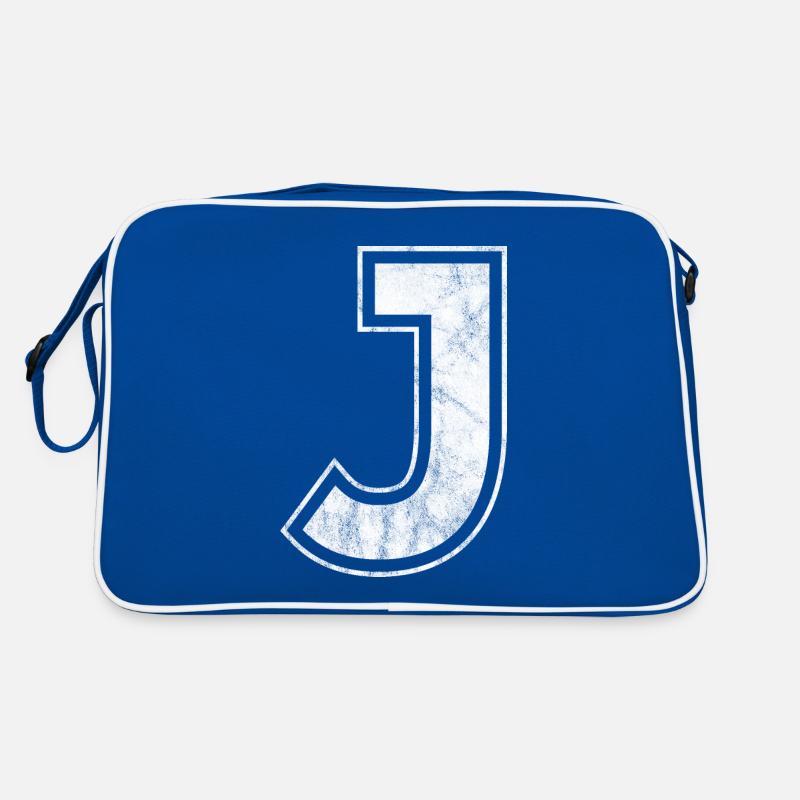 Buchstabe J Retro Tasche