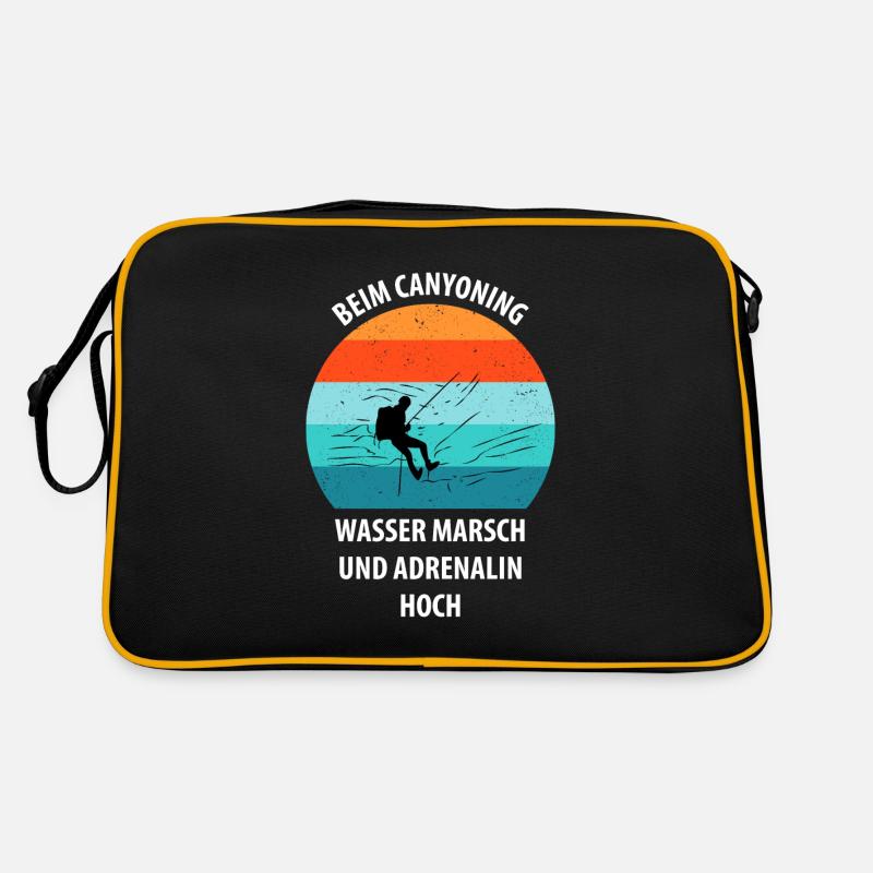 Canyoning Bergsteigen Klettern Wandern Berge Retro Tasche