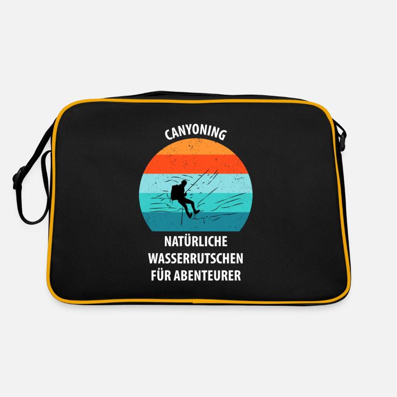Canyoning Bergsteigen Klettern Wandern Berge Retro Tasche
