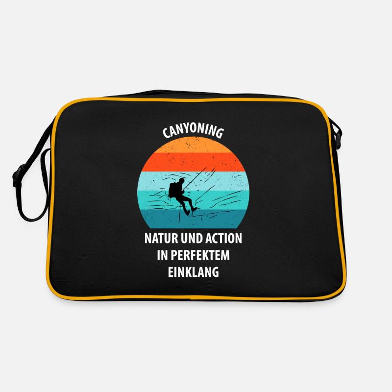 Canyoning Bergsteigen Klettern Wandern Berge Retro Tasche