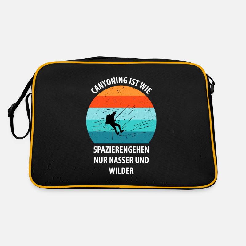 Canyoning Bergsteigen Klettern Wandern Berge Retro Tasche