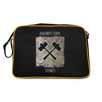 Tailleur de pierre sculpteur sur pierre disant - Sac Retro - noir/or - Dos
