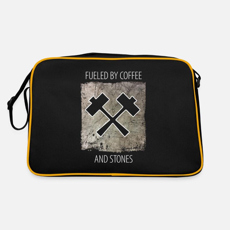 Steinmetz Steinbildhauer Spruch Retro Tasche