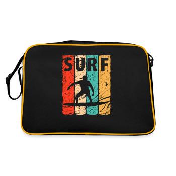Surf, vague surf, surf, surf - Sac Retro - noir/or - Dos