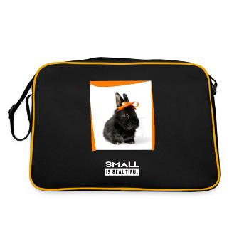 Petit animal mignon. Petit c’est beau. - Sac Retro - noir/or - Dos