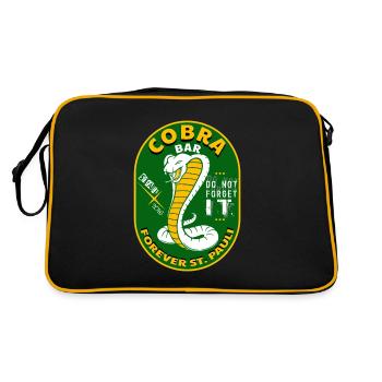 COBRA BAR - Retro Bag - black/gold - Back