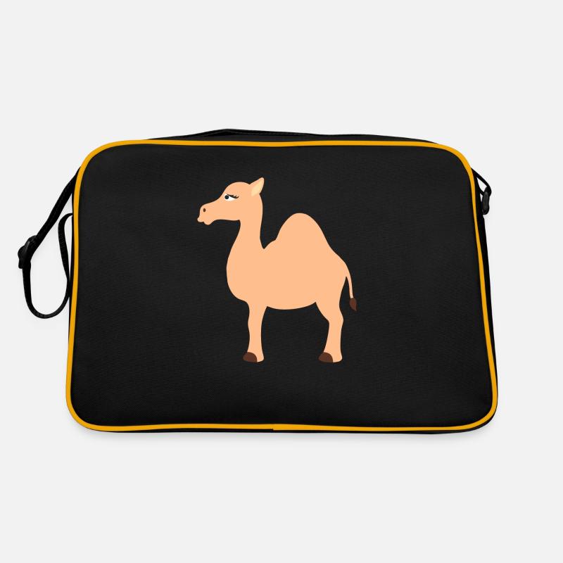 chameau - Sac Retro - noir/or