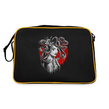 Snake Head Girl Medusa - Retro Bag - black/gold - Back