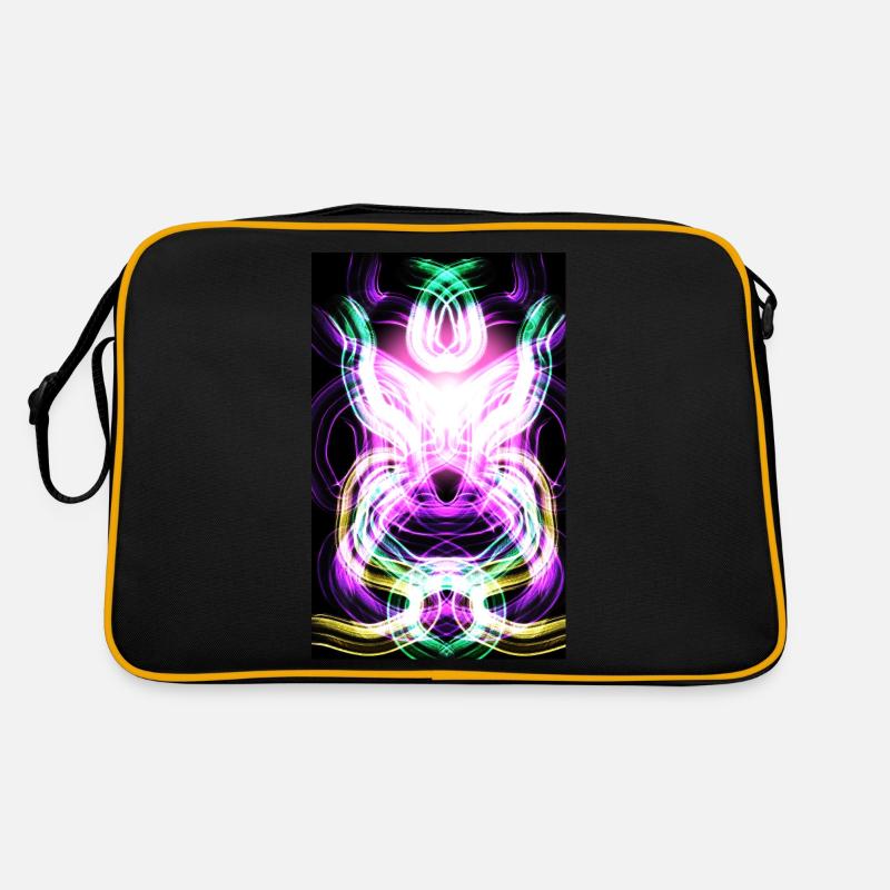 Abbildung - Retro Tasche - Schwarz/Gold