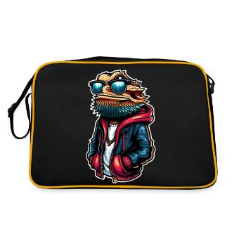 Dragons barbus - Sac Retro - noir/or - Dos