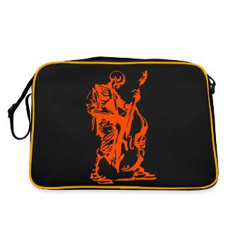Contrabass Orangeman - Retro Bag - black/gold - Back