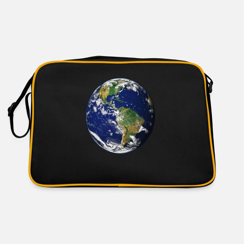 Planet Erde Retro Tasche