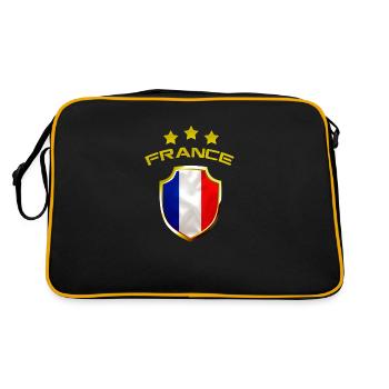 drapeau français france - Sac Retro - noir/or - Dos