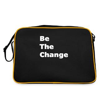 Be The Change - Retro Bag - black/gold - Back